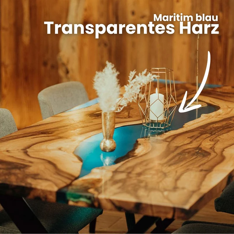 Epoxidharz Tisch aus Nussbaum | Modell Triberg