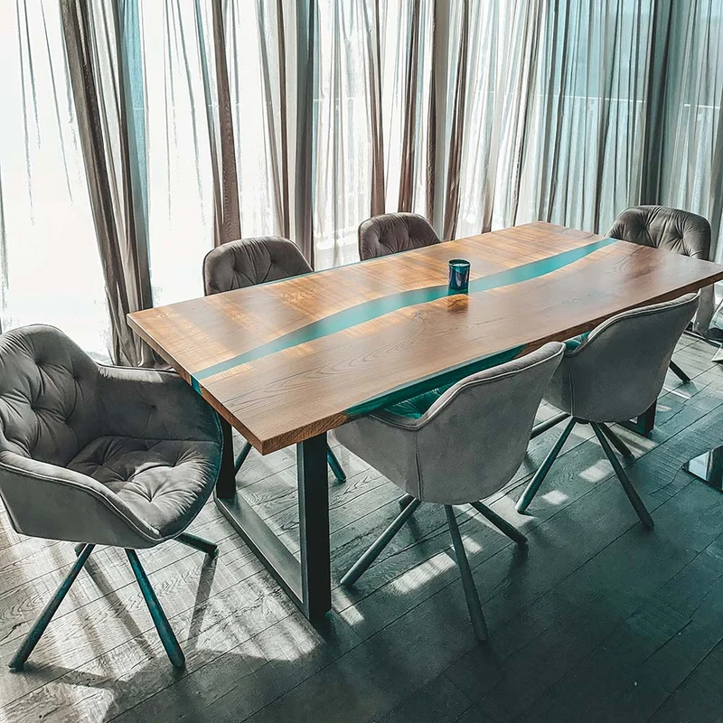 Epoxidharz Tisch aus Esche | Modell Lech