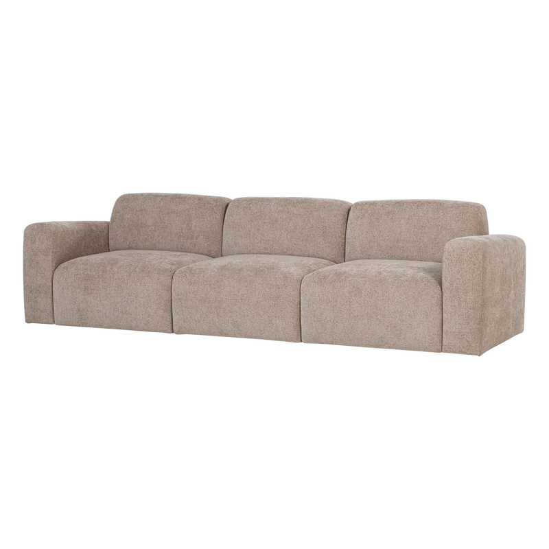 Umina 3-Sitzer-Sofa slub chenille Natur