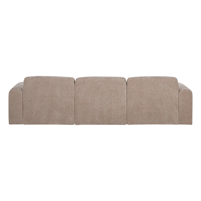 Umina 3-Sitzer-Sofa slub chenille Natur