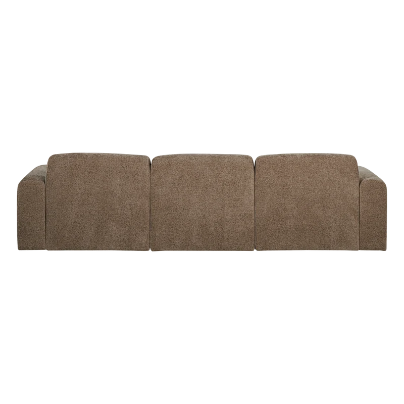 Umina 3-Sitzer-Sofa slub chenille khaki