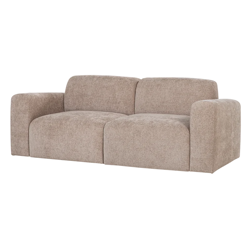 Umina 2-Sitzer-Sofa slub chenille Natur