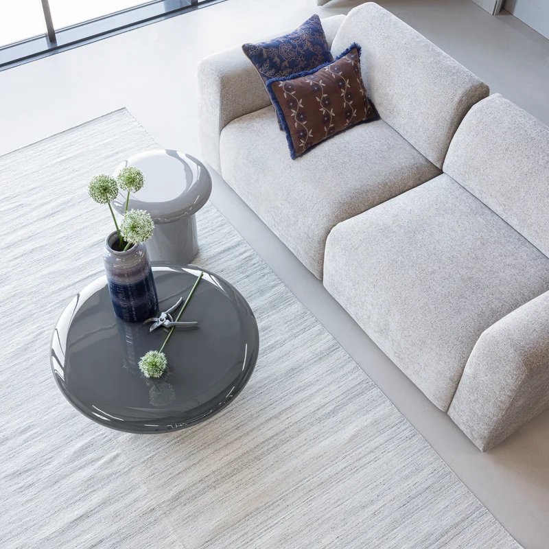 Umina 2-Sitzer-Sofa slub chenille Natur