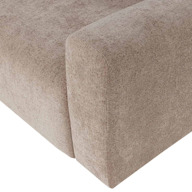 Umina 2-Sitzer-Sofa slub chenille Natur