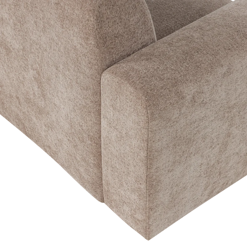 Umina 2-Sitzer-Sofa slub chenille Natur