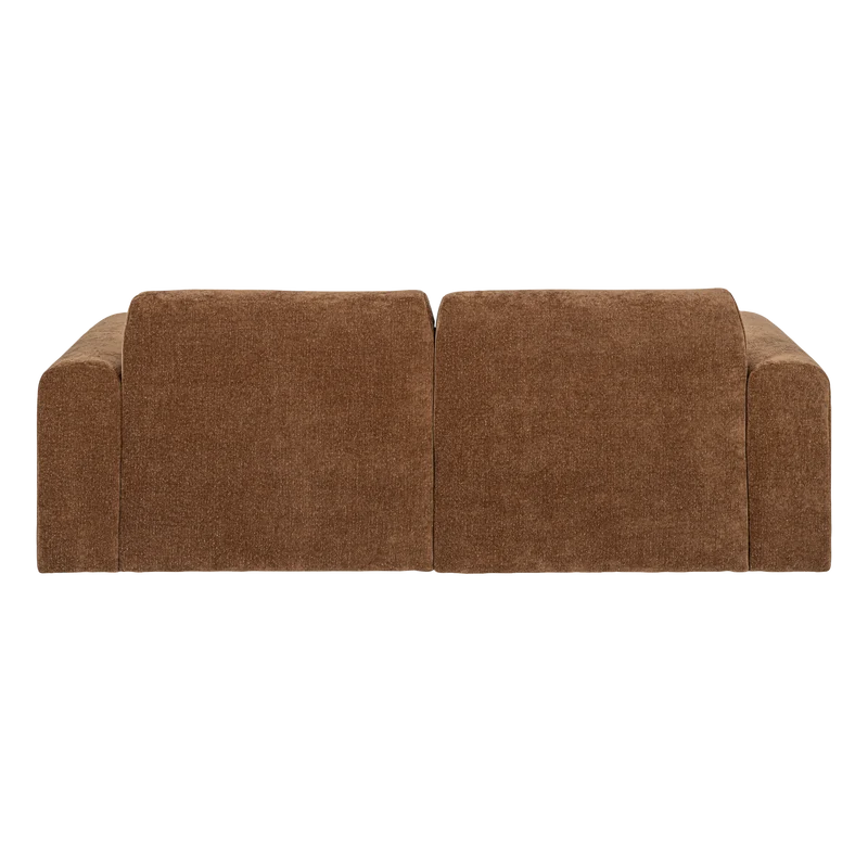 Umina 2-Sitzer-Sofa slub chenille hellbraun
