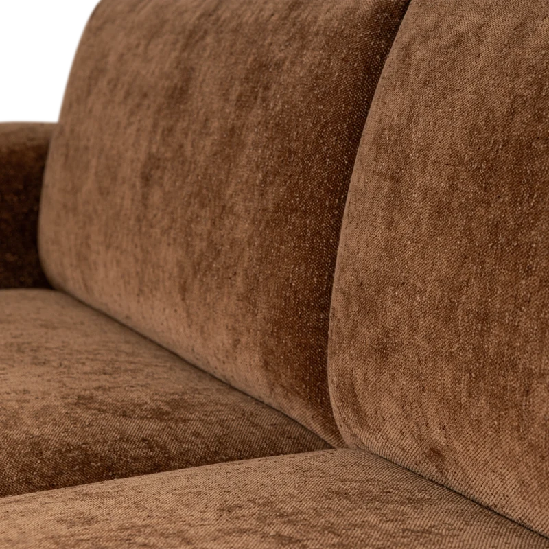 Umina 2-Sitzer-Sofa slub chenille hellbraun