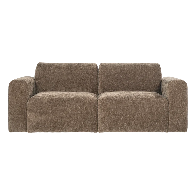 Umina 2-Sitzer-Sofa slub chenille khaki