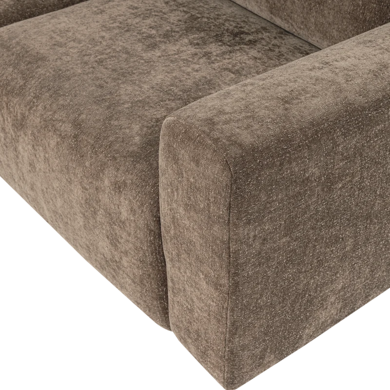 Umina 2-Sitzer-Sofa slub chenille khaki
