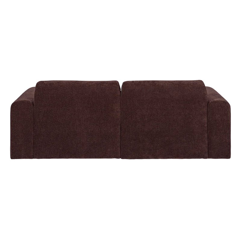 Umina 2-Sitzer-Sofa slub chenille Bordeauxrot