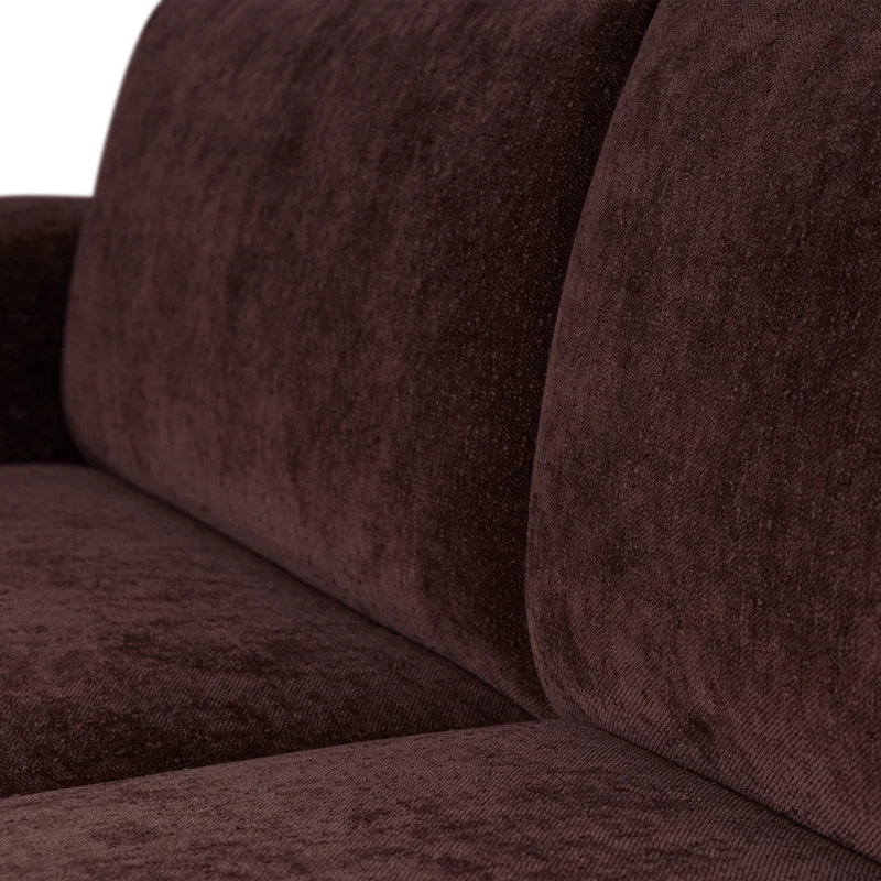 Umina 2-Sitzer-Sofa slub chenille Bordeauxrot