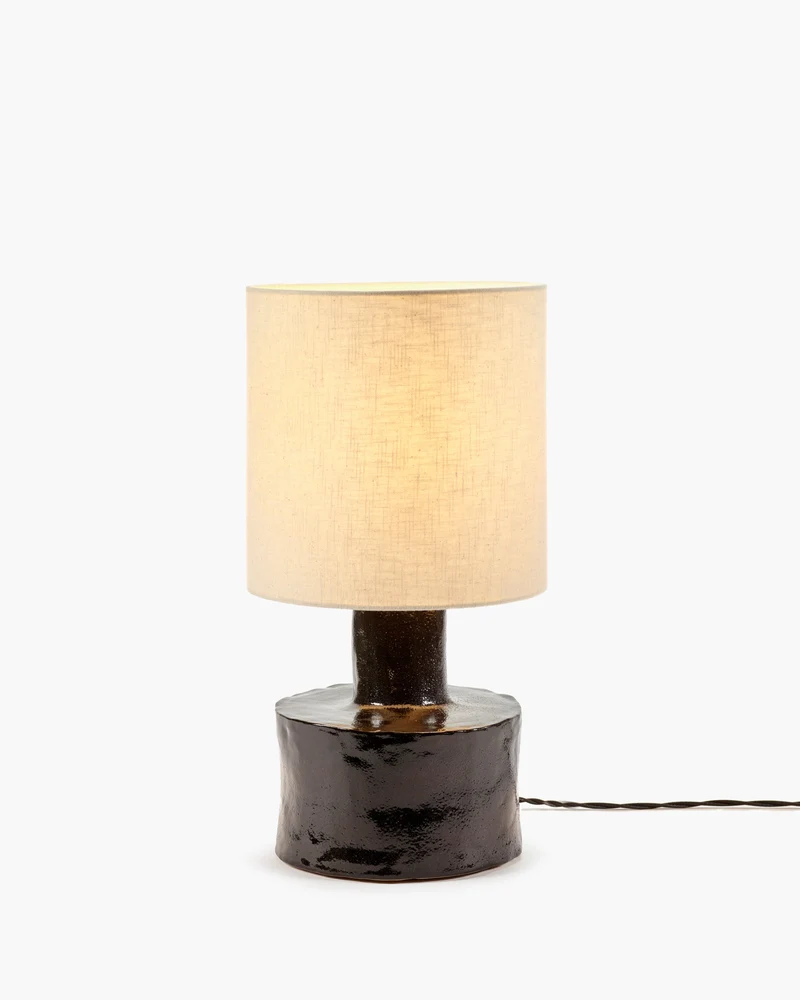 Table lamp black - beige Catherine