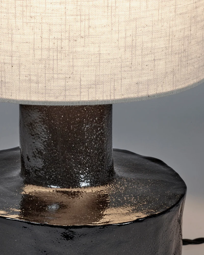 Table lamp black - beige Catherine