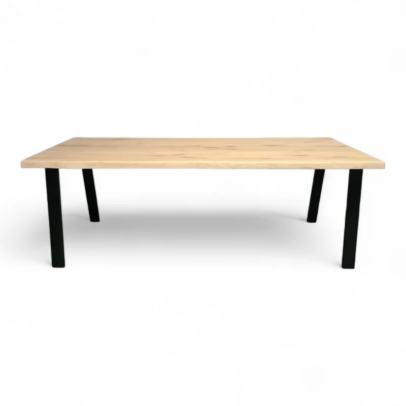 Table Faible Esstisch Solana Eiche massiv Tischgestell leicht abgeschrägt Skandi Design Massivholz Tisch