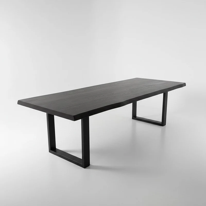 Esstisch Eiche schwarz | Modell Nachtschwärmer | 4 cm