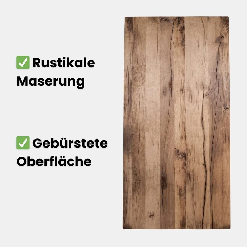 Esstisch Alteiche | Modell Schwarzwaldmühle | 5 cm
