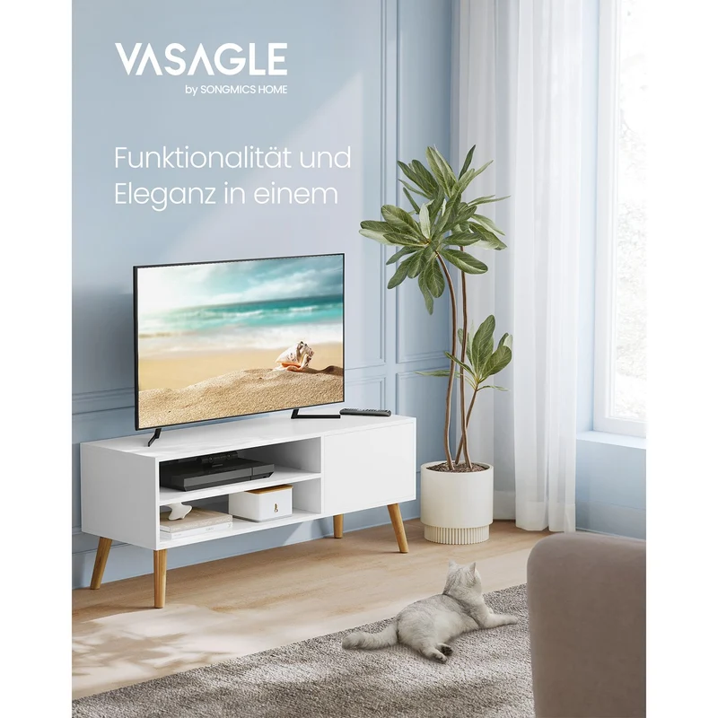 TV-Möbel – 1 Tür – 40 x 120 x 49 cm – Skandinavisch – für TVs bis 55 Zoll