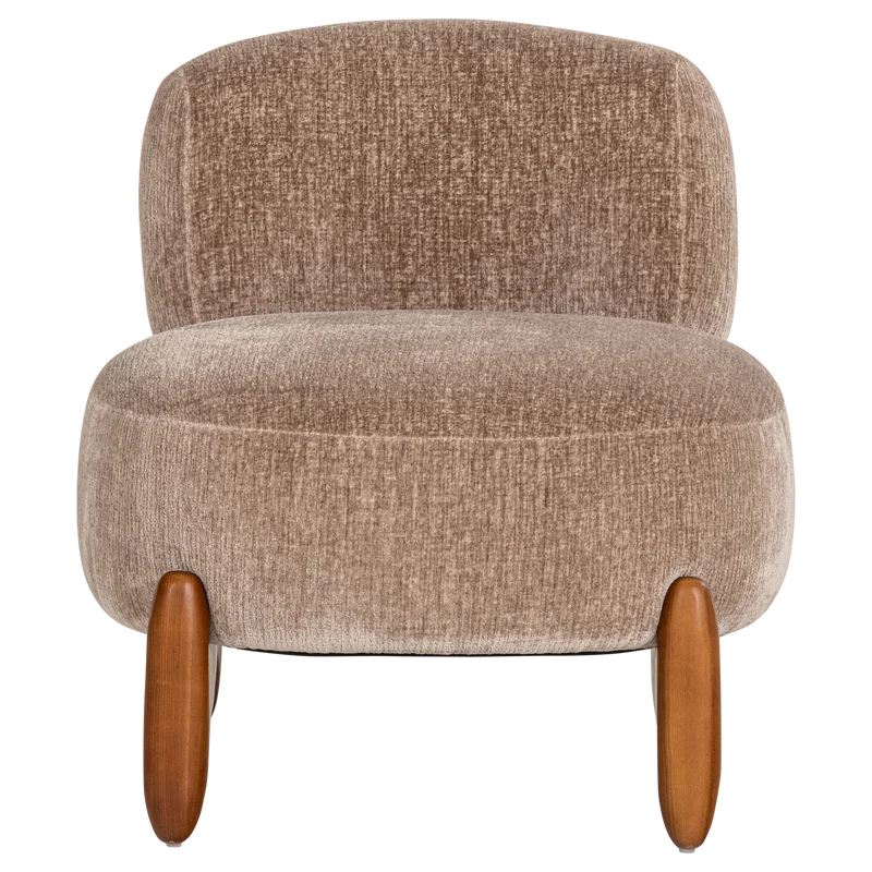 Runi Sessel Holz/Velvet Sand