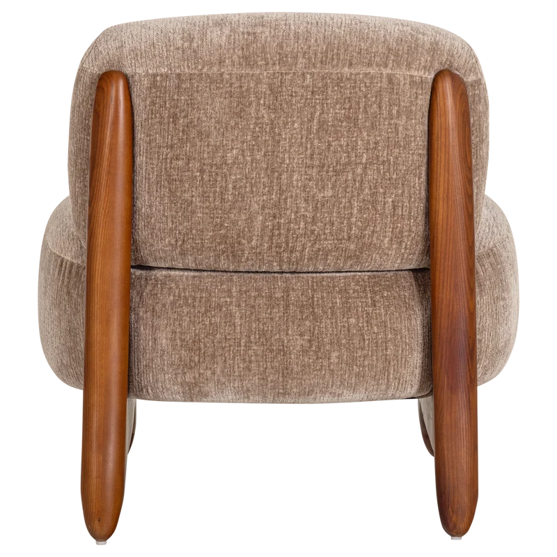 Runi Sessel Holz/Velvet Sand
