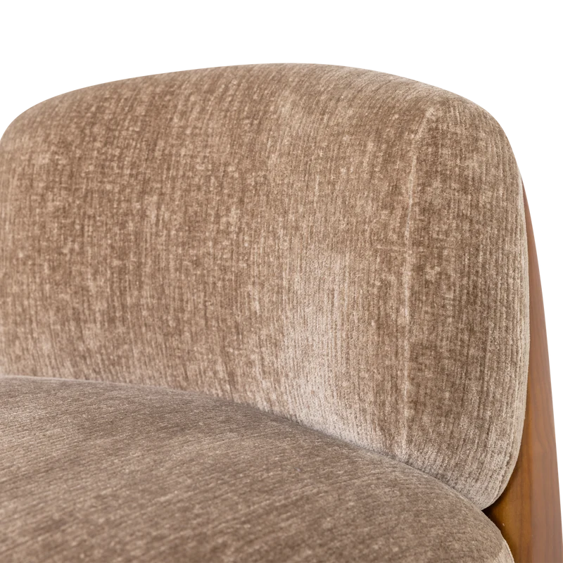 Runi Sessel Holz/Velvet Sand