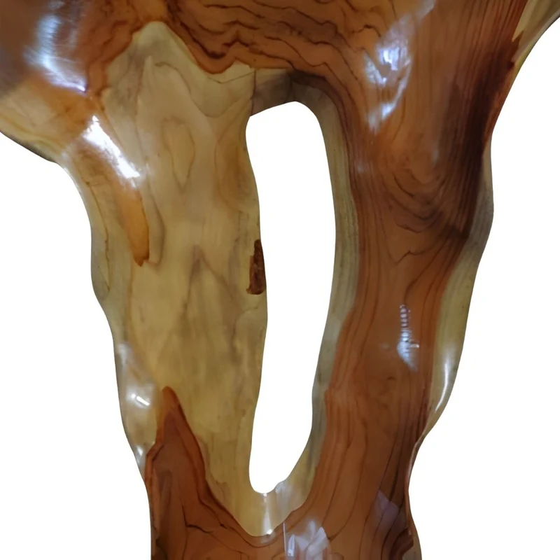 Design Teakholz Skulptur CULTURA 70cm Deko-Objekt natural Handmade