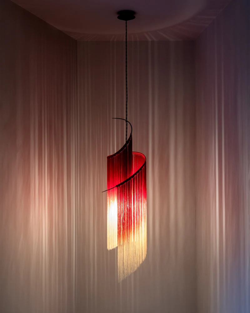Pendant lamp scarlet/cream Rey 1