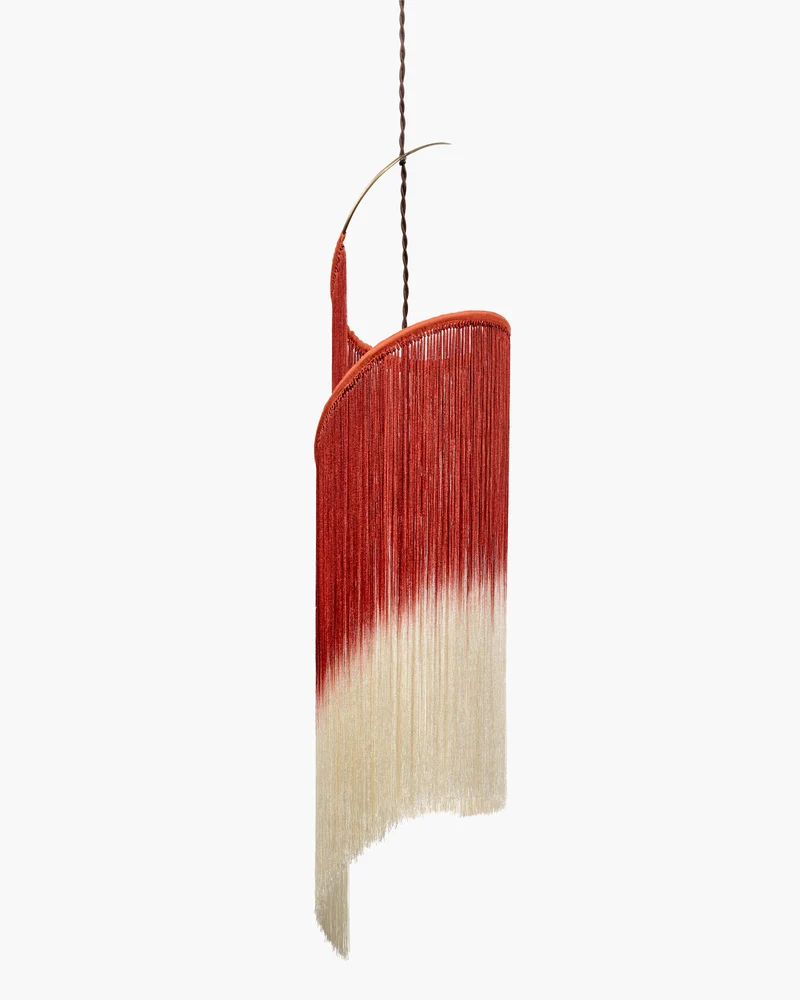 Pendant lamp scarlet/cream Rey 1