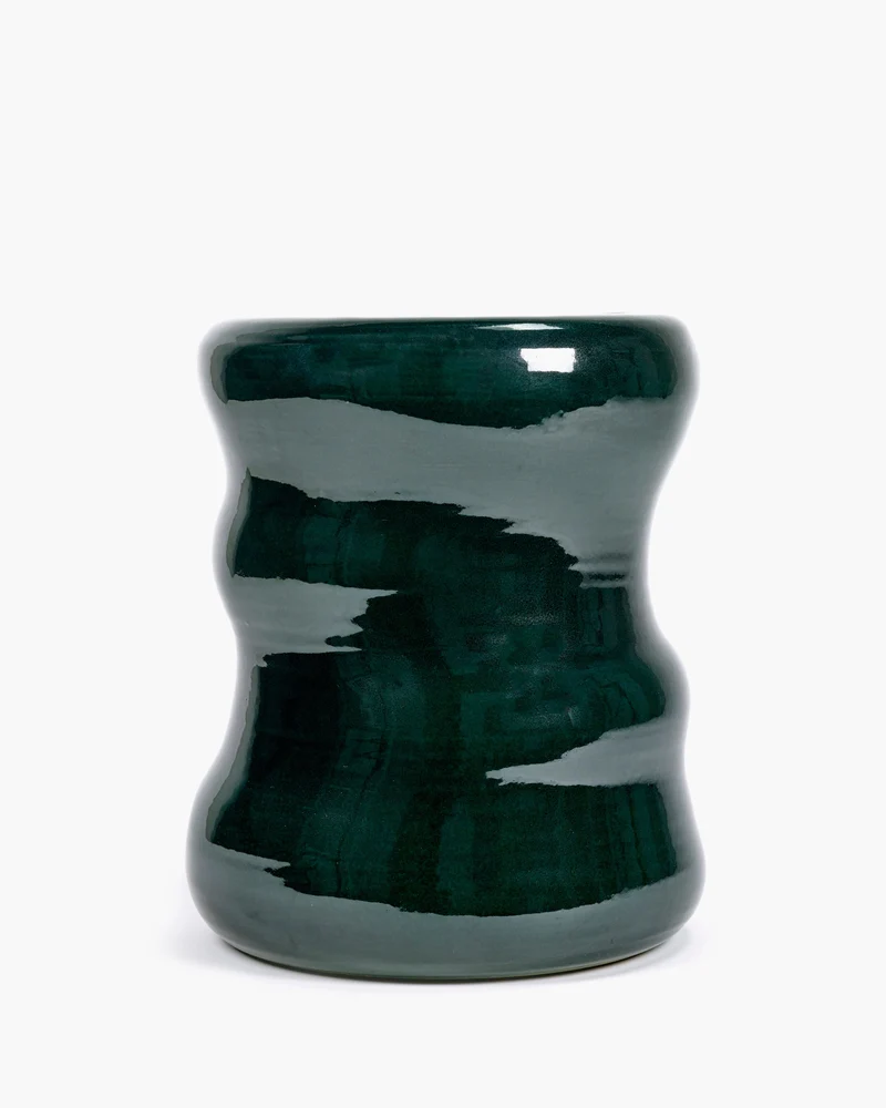Organic stool/side table green Pawn