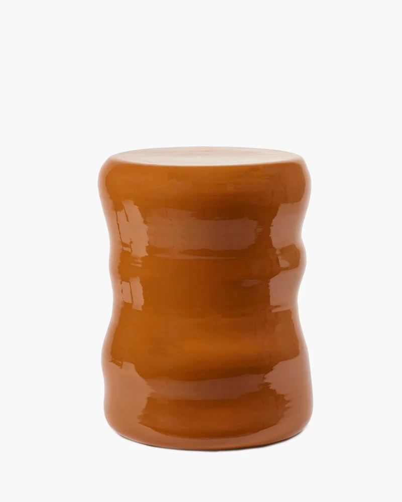 Organic stool/side table rust Pawn