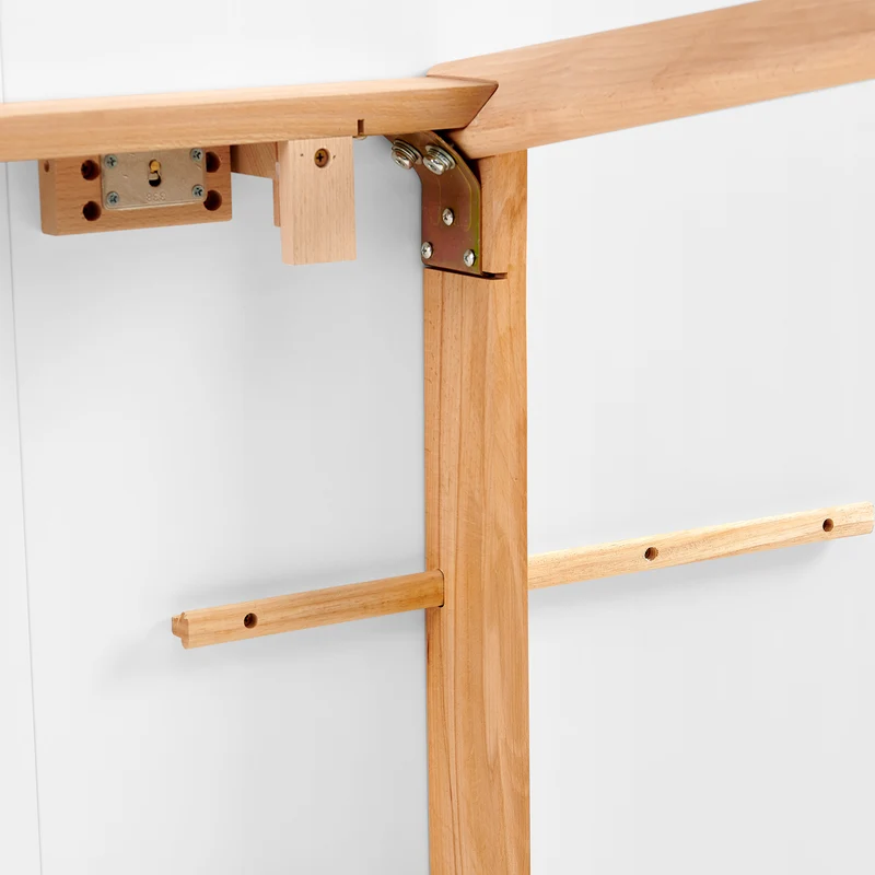DUVALL Ausziehbarer Esstisch rechteckig weiß 120-160 cm