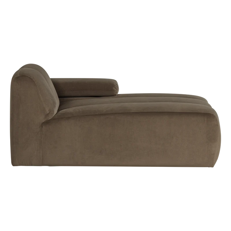 Mojo chaise longue element rechts samt taupe