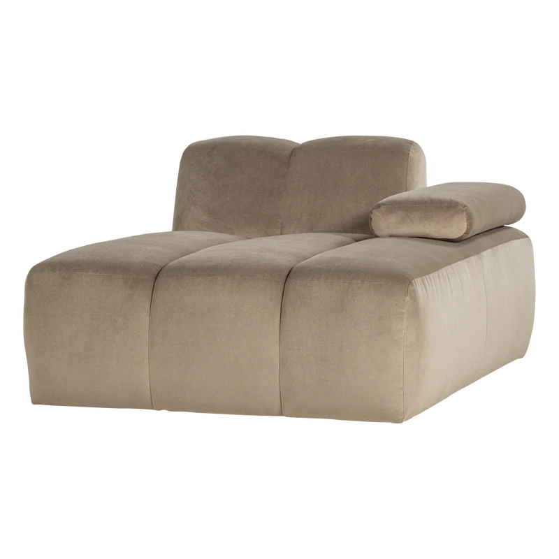 Mojo chaise longue element rechts samt khaki