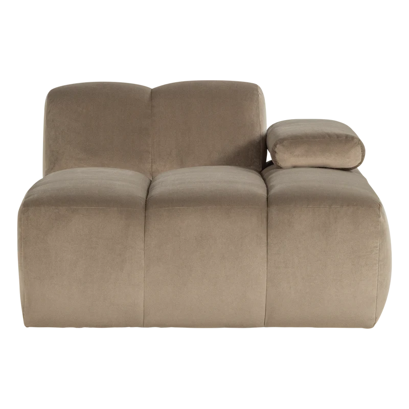 Mojo chaise longue element rechts samt khaki