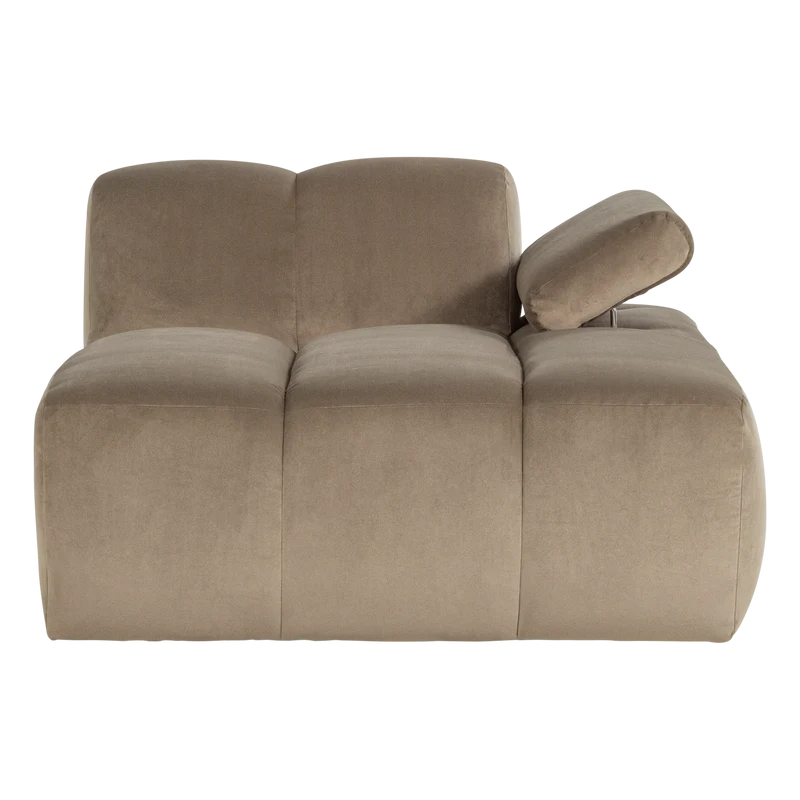 Mojo chaise longue element rechts samt khaki