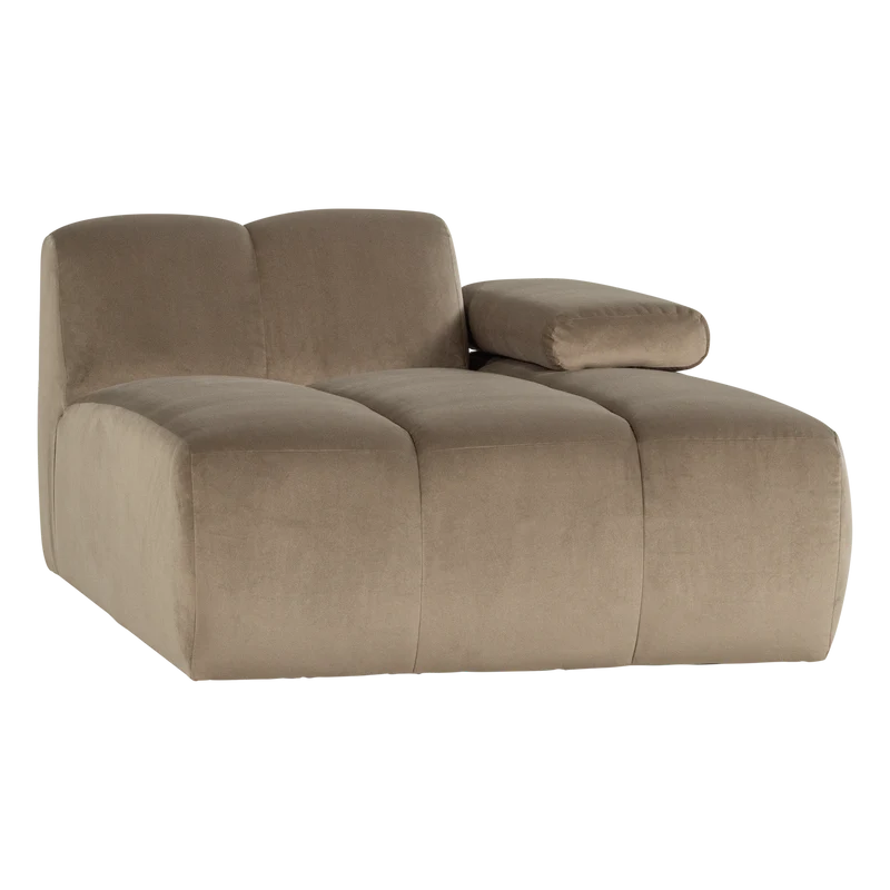 Mojo chaise longue element rechts samt khaki