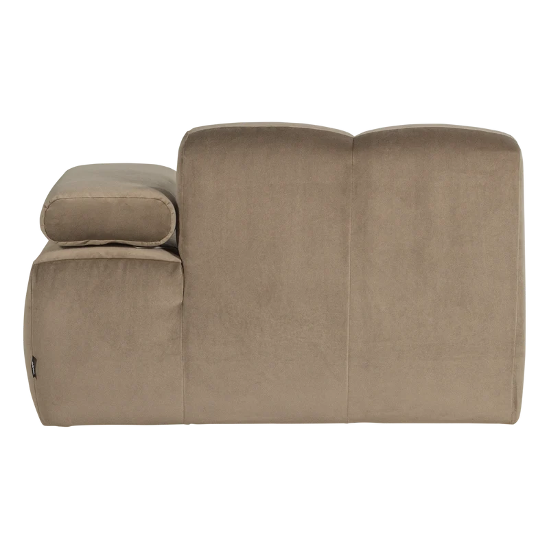 Mojo chaise longue element rechts samt khaki