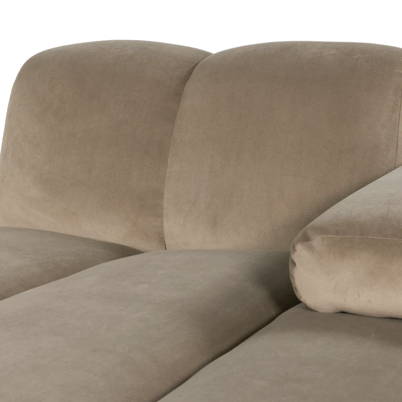 Mojo chaise longue element rechts samt khaki