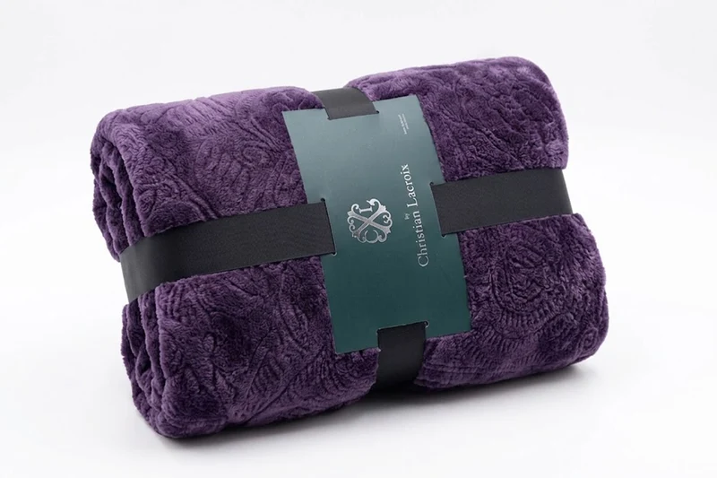 CHRISTIAN LACROIX Kuscheldecke PLUM Velvet