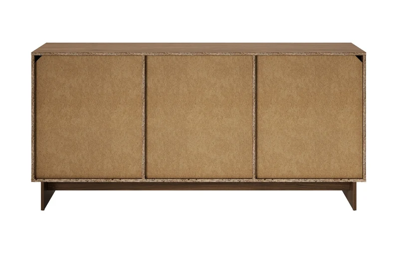 Kommode Yorvi Walnuss Villa 176,4 × 83,8 × 40 cm mit 2 Türen und 3 Schubladen