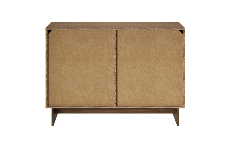 Kommode Yorvi Walnuss Villa 118,2 × 83,8 × 40 cm mit 1 Tür und 3 Schubladen
