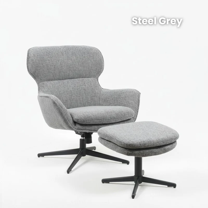 Loungechair mit Hocker | Model Fichtenruhe | 1 Stück