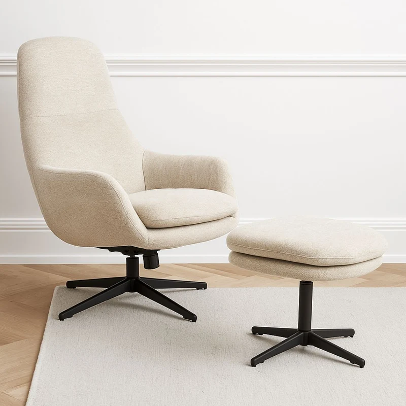 Loungechair mit Hocker | Model Felsenruhe | 1 Stück