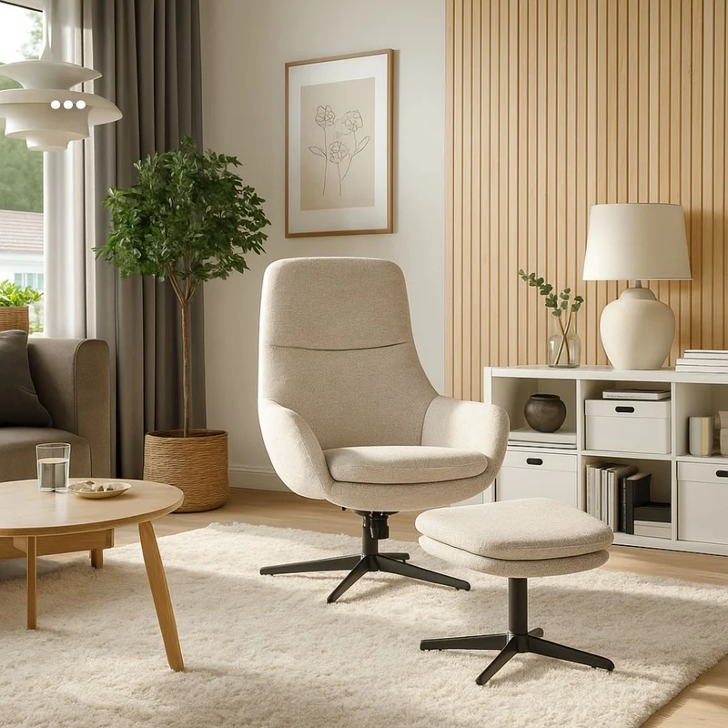 Loungechair mit Hocker | Model Felsenruhe | 1 Stück