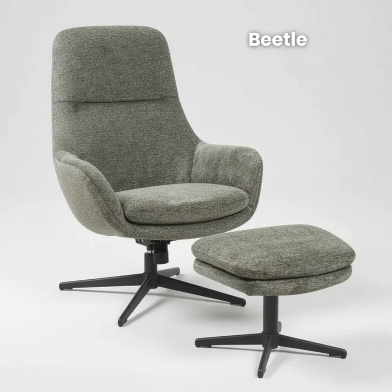 Loungechair mit Hocker | Model Felsenruhe | 1 Stück