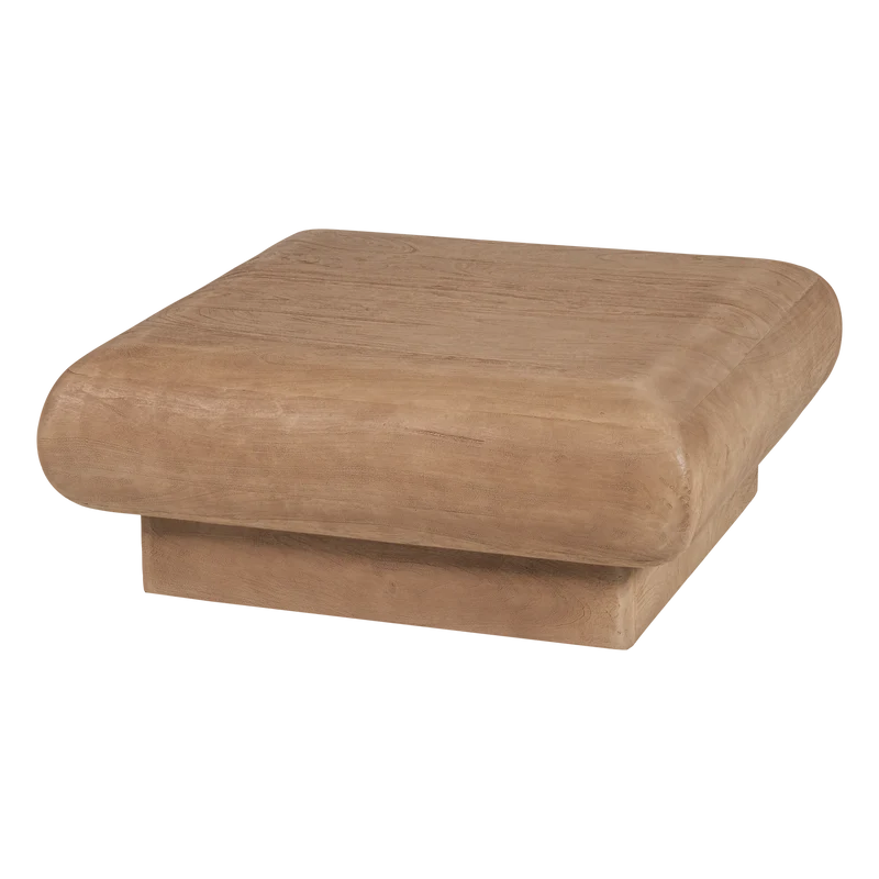 Rimea Couchtisch Mangoholz Hellbraun