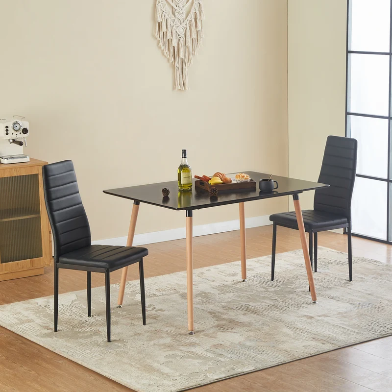 Moderne gepolsterte Esszimmerstühle (4er-Set)-ANN