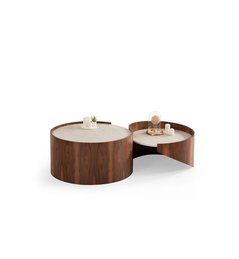 Wohnzimmertisch Atlantis – modern, rund & luxuriös