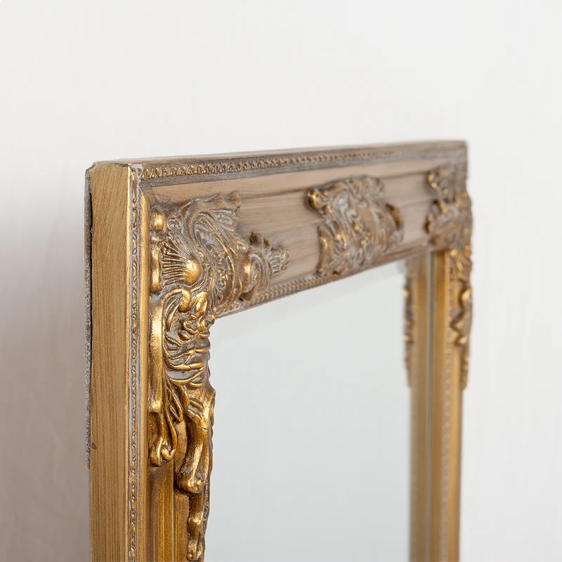 Barock Spiegel BESSA 130x70cm gold-antik Holzrahmen Frisierspiegel