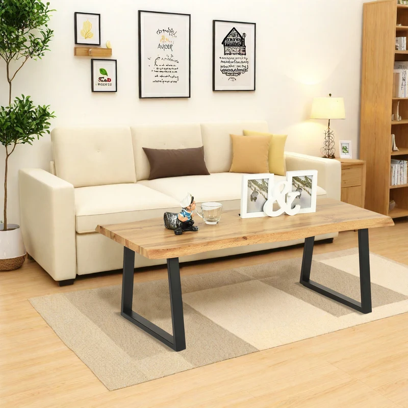 PILAR Niedriger Tisch Mitteltisch 110cm - HOLZ