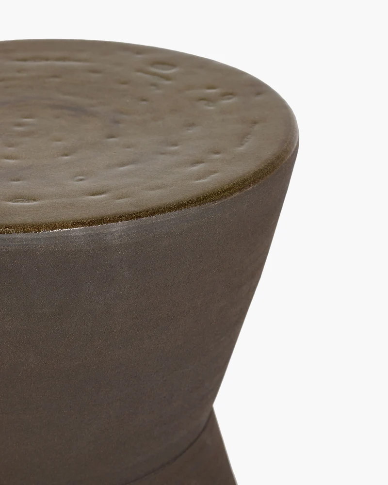 Side table round black Pawn